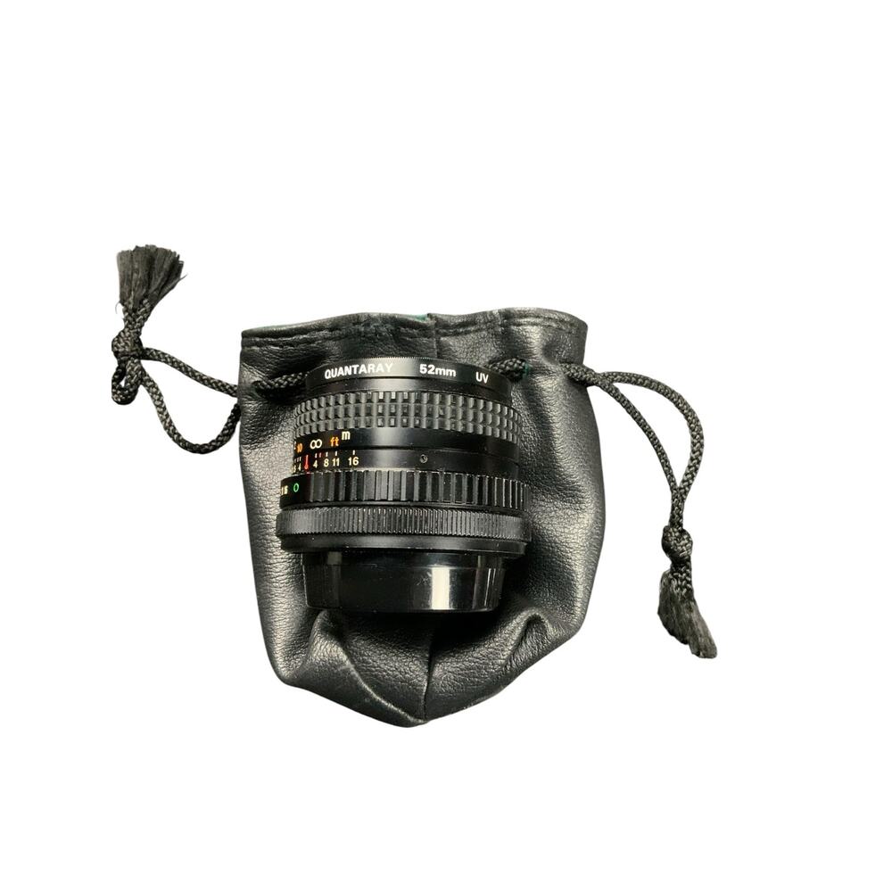 Tokina EL 28mm f/2.8 Lens Canon FD Mount Japan w/ Quantaray 52mm UV Filter